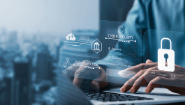 Cyber security image of computer